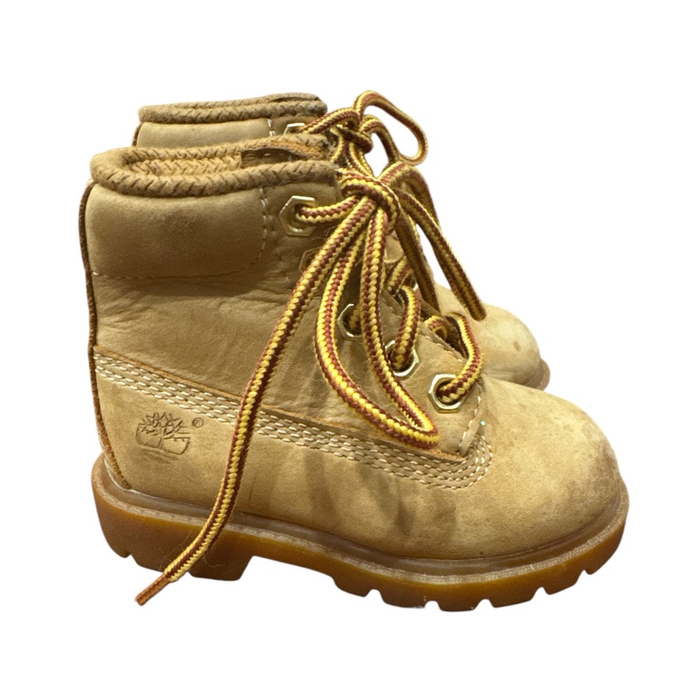 Timberland Kids Tan Lace-Up Boots